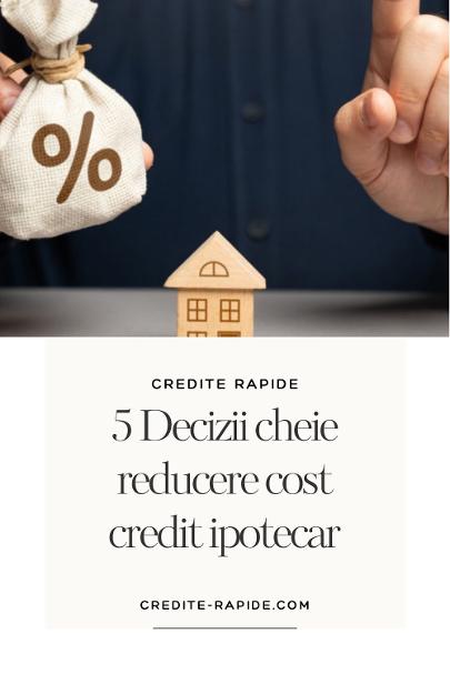 5 decizii cheie reducere costuri credit ipotecar